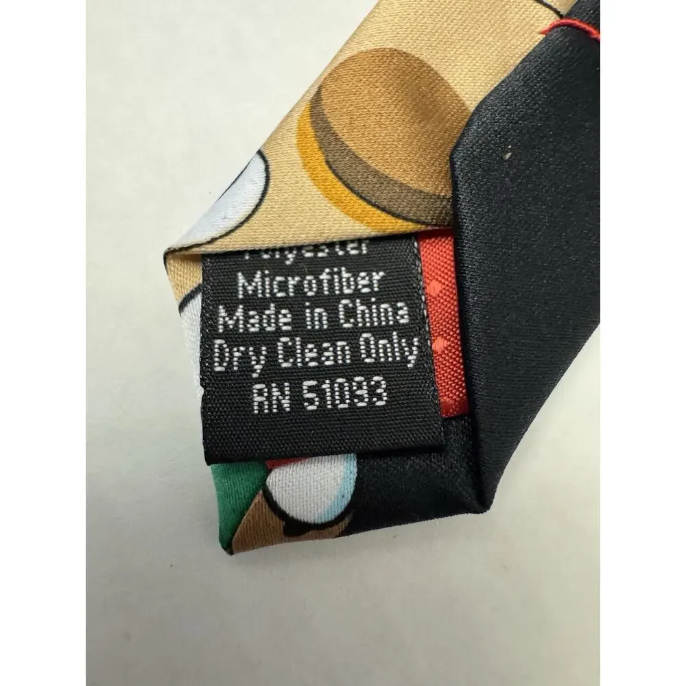 Holiday Traditions MMG Christmas Reindeer Santa Hat Novelty Necktie